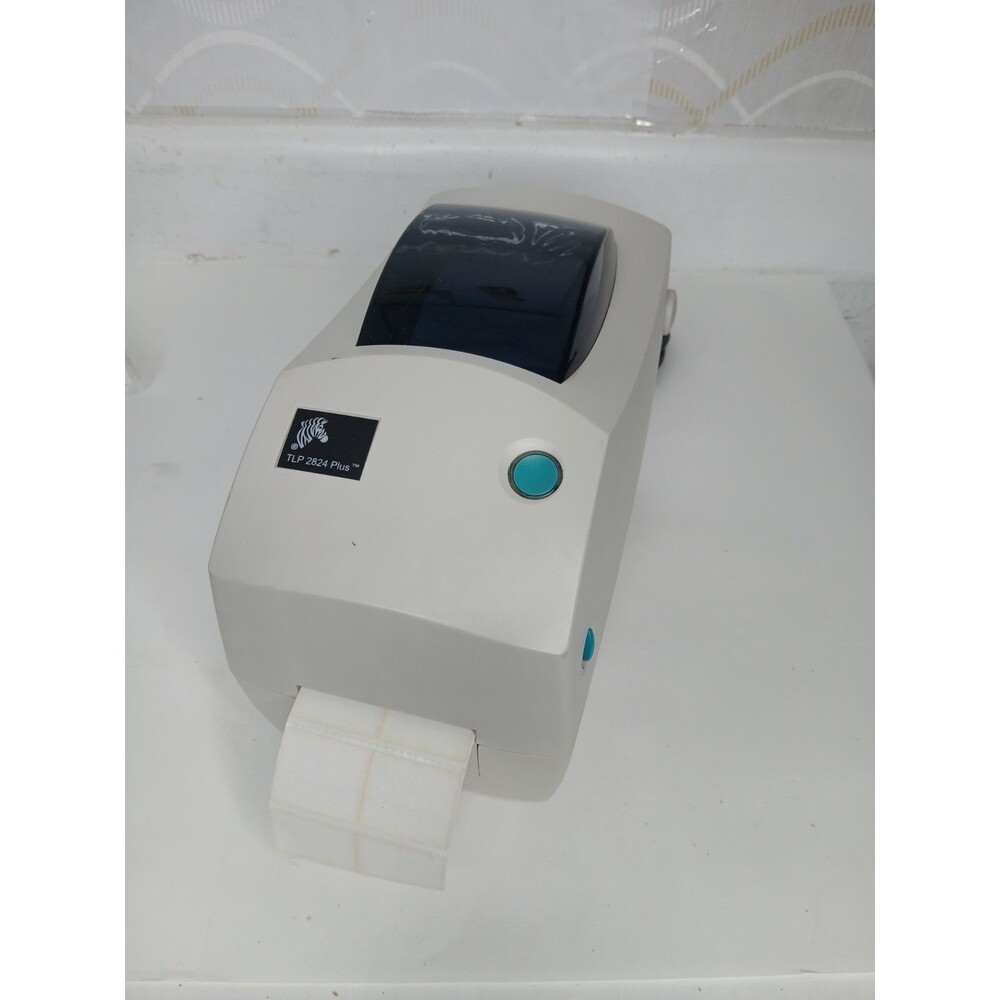 E1 Zebra TLP2824 plus 282P-101510-000 Label Thermal Printer USB Serial No P Cord